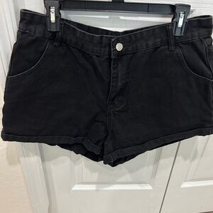 Shein black shorts, size 12 XL,
